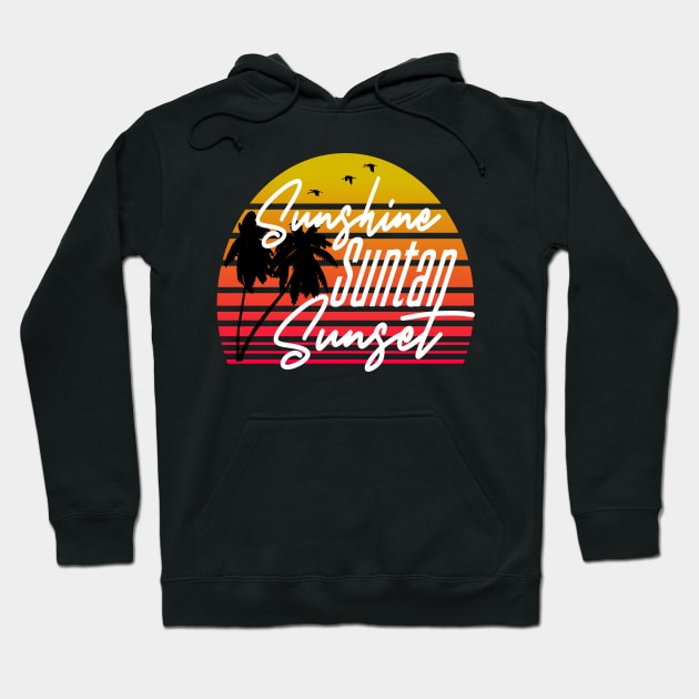 Essence of Summer is Sunshine Suntan and Sunsets Hoodie by Paradise Stitch